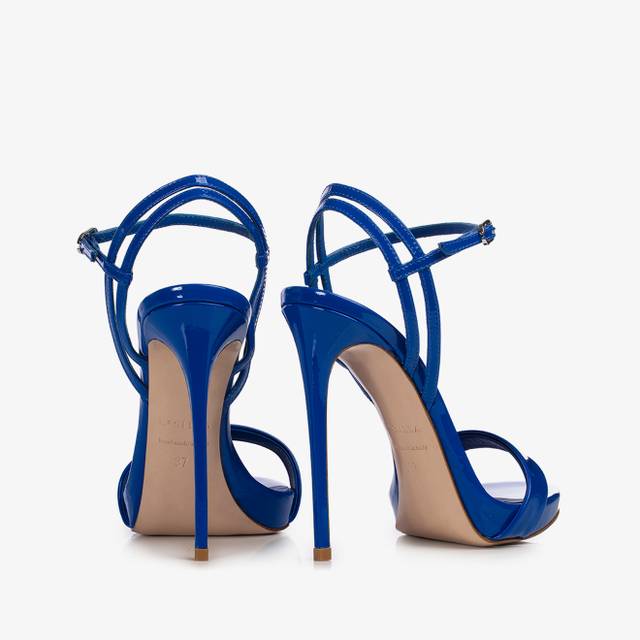 Le Silla Sandalo Vernice Blu Persia