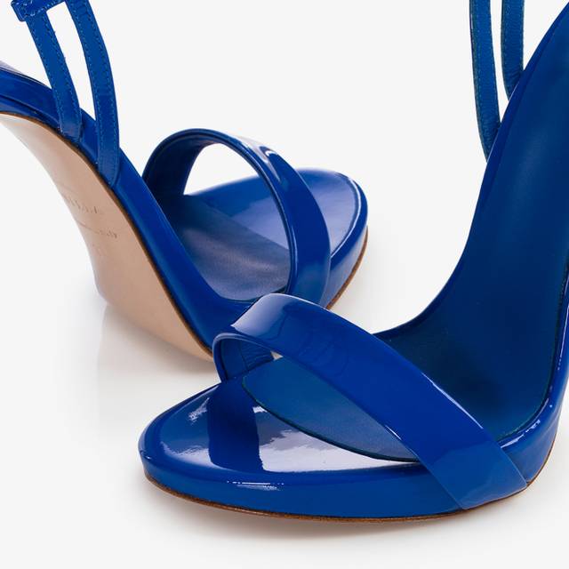 Le Silla Sandalo Vernice Blu Persia