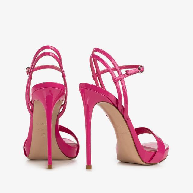 Le Silla Sandalo Vernice Fucsia Bouganville