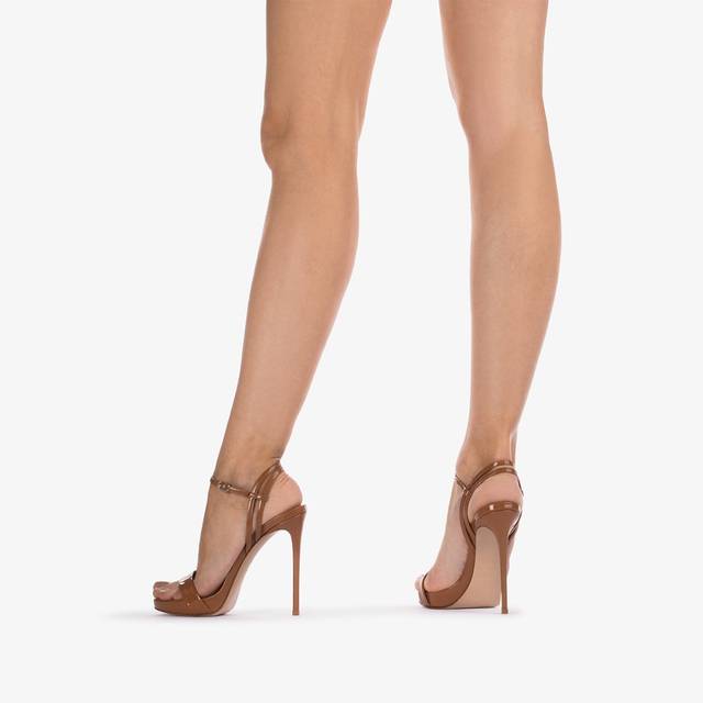 Le Silla Sandalo Vernice Marrone Cuba