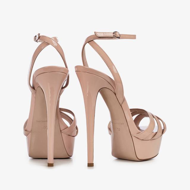 Le Silla Sandalo Vernice Nude Skin
