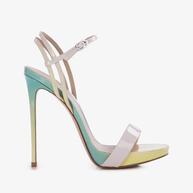 Le Silla Sandalo vernice sfumata multicolor laguna