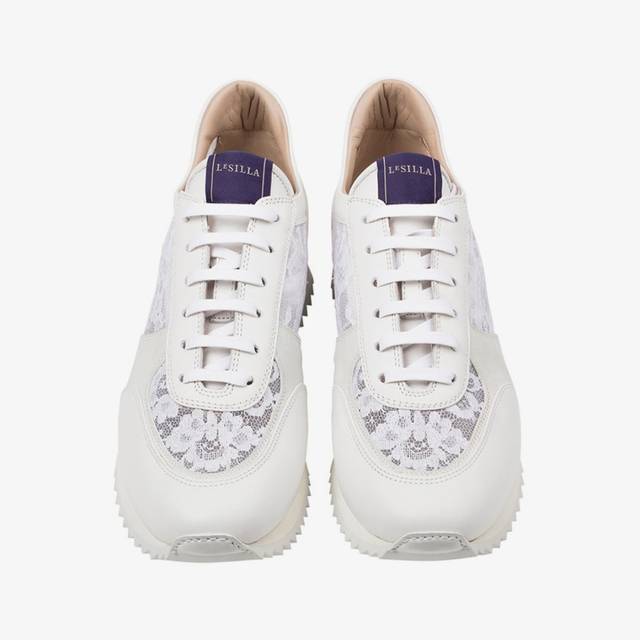 Le Silla Scarpa Running Pizzo Bianca Carta