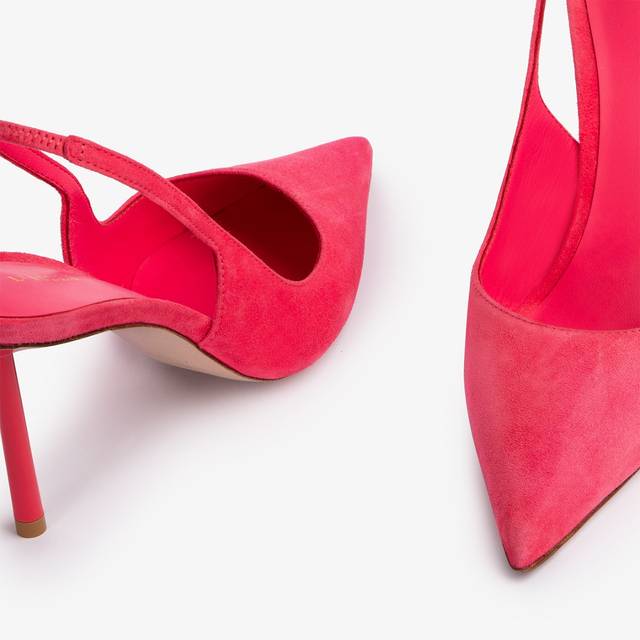 Le Silla Slingback Camoscio Corallo Vanity