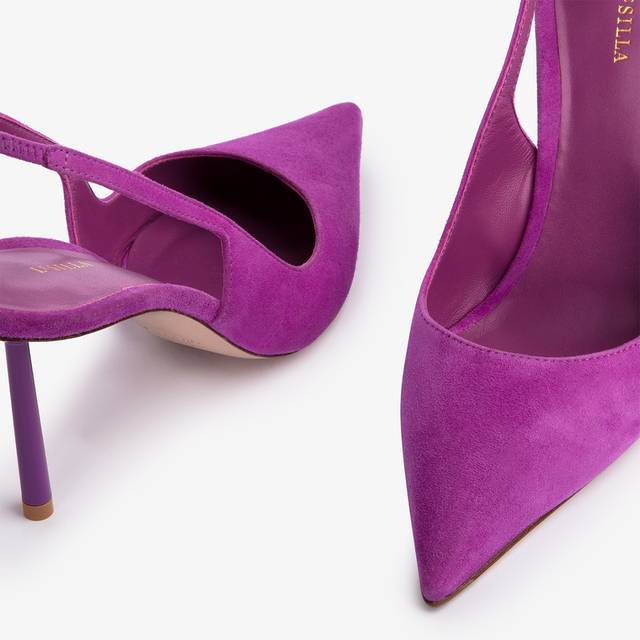 Le Silla Slingback Camoscio Lavanda Darling