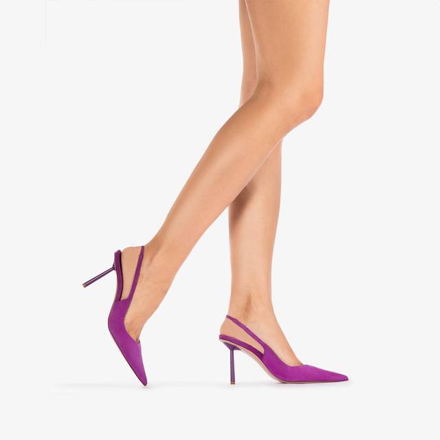 Le Silla Slingback Camoscio Lavanda Darling
