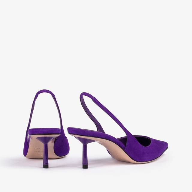 Le Silla Slingback Camoscio Viola Kamala