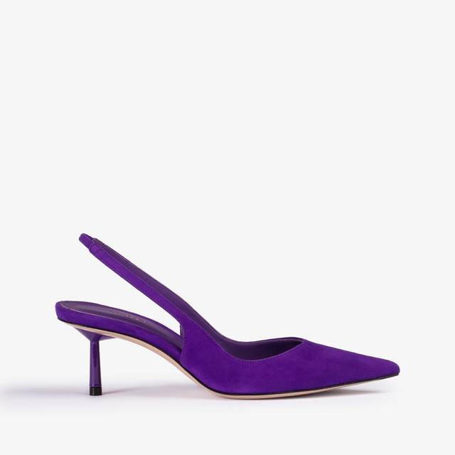 Le Silla Slingback camoscio viola kamala