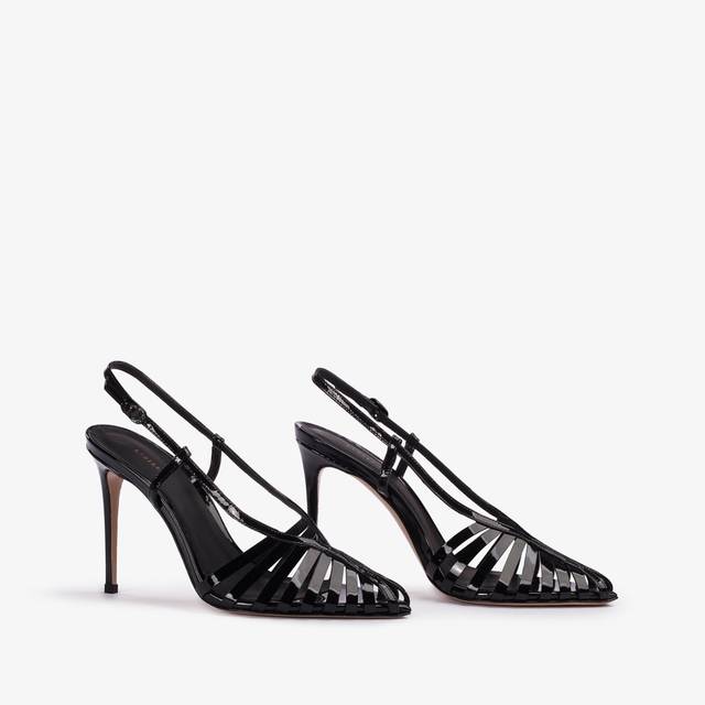 Le Silla Slingback Con Listini Vernice Nera