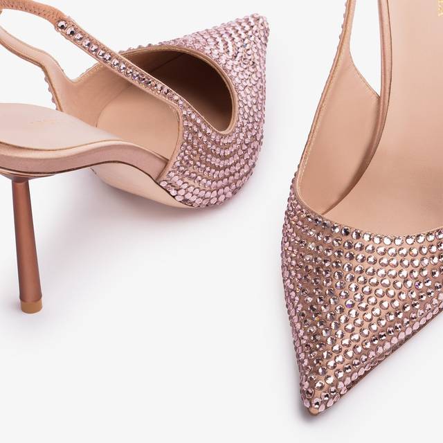 Le Silla Slingback Cristalli Nude Phard