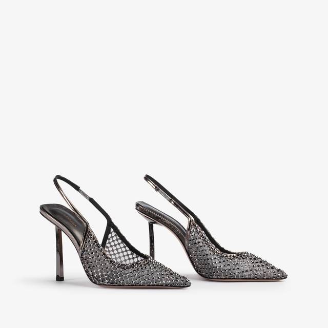 Le Silla Slingback Gioiello Rete Peltro