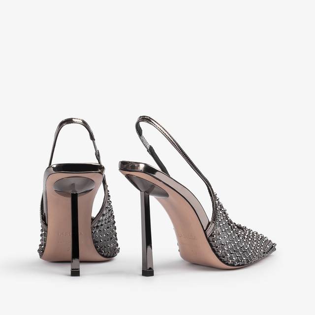 Le Silla Slingback Gioiello Rete Peltro
