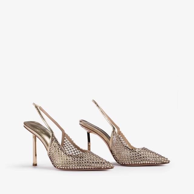Le Silla Slingback Gioiello Rete Platino