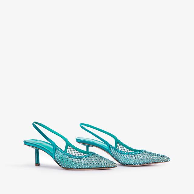 Le Silla Slingback Gioiello Rete Verde Procida