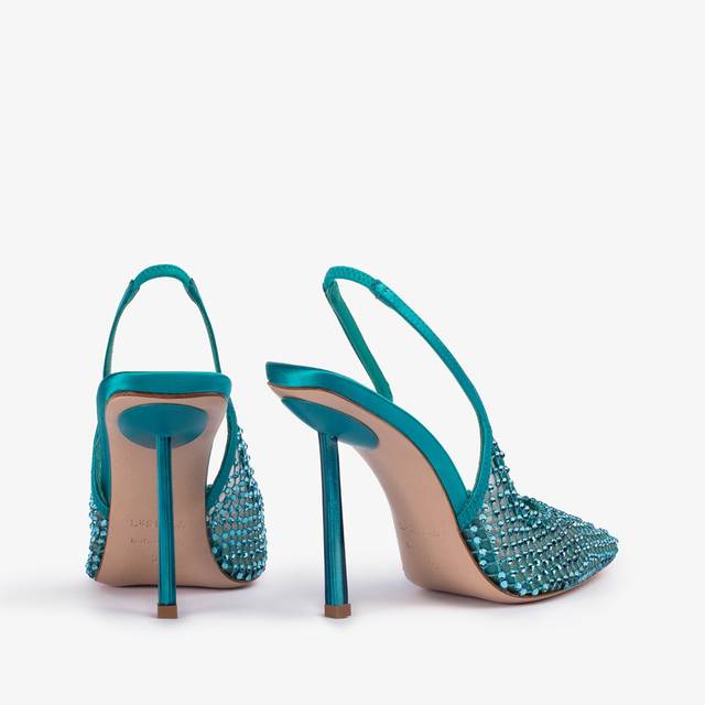 Le Silla Slingback Gioiello Rete Verde Procida