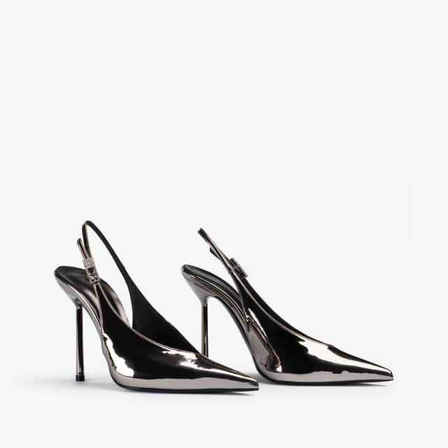 Le Silla Slingback Metallizzata Peltro