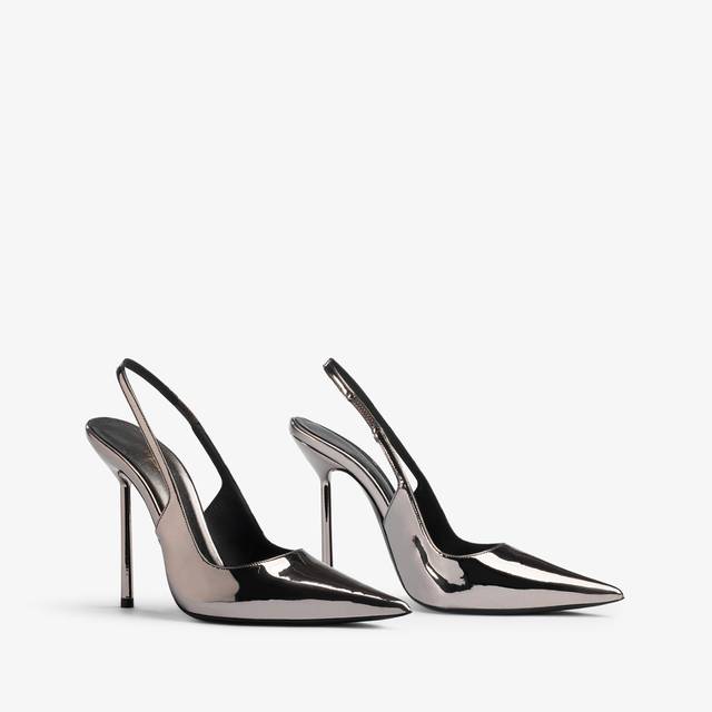 Le Silla Slingback Metallizzata Peltro