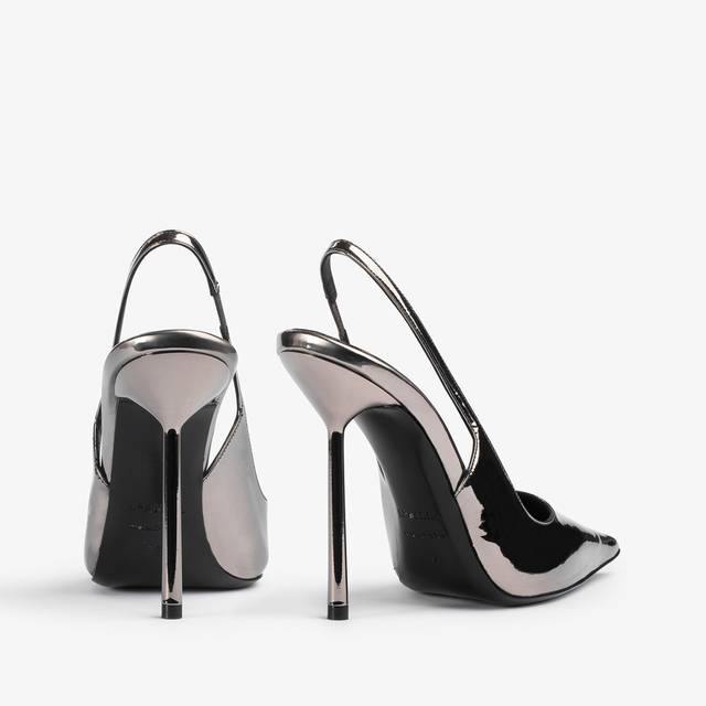 Le Silla Slingback Metallizzata Peltro