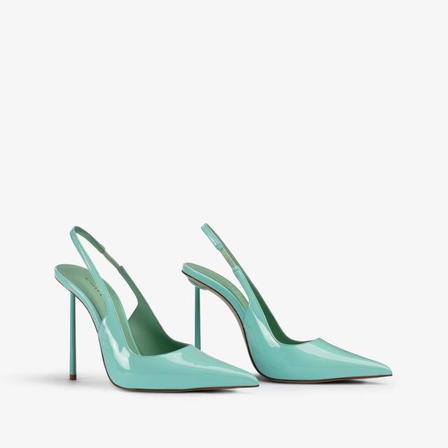 Le Silla Slingback Vernice Azzurra Pure Water