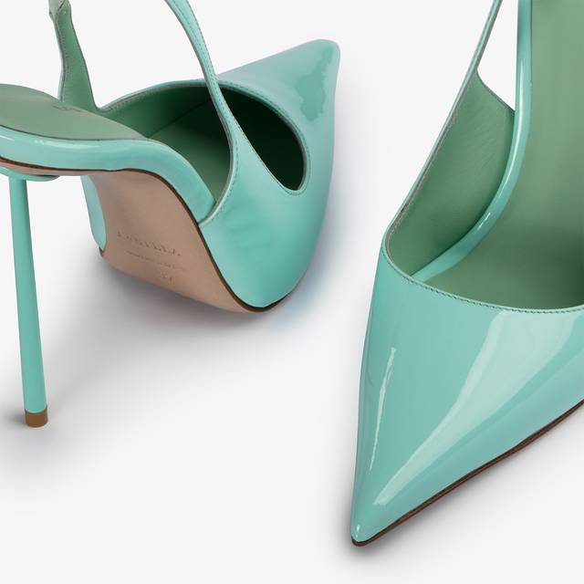 Le Silla Slingback Vernice Azzurra Pure Water