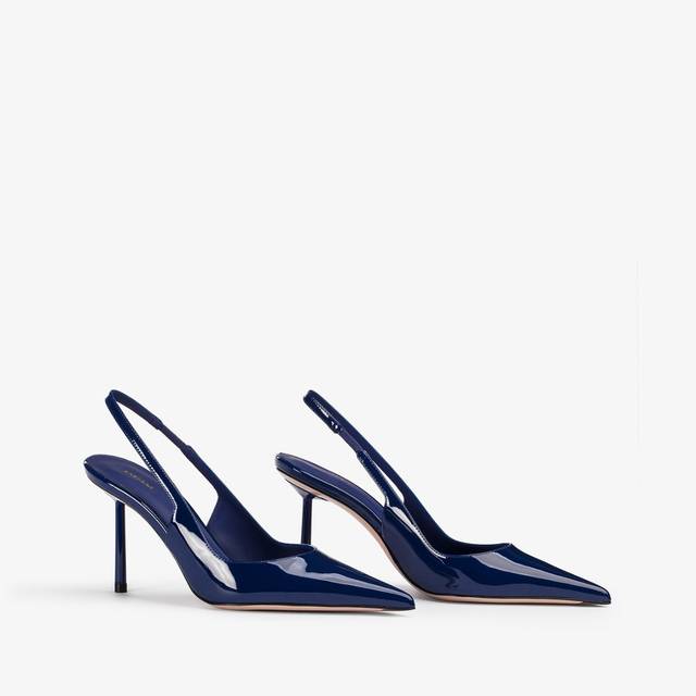Le Silla Slingback Vernice Blu