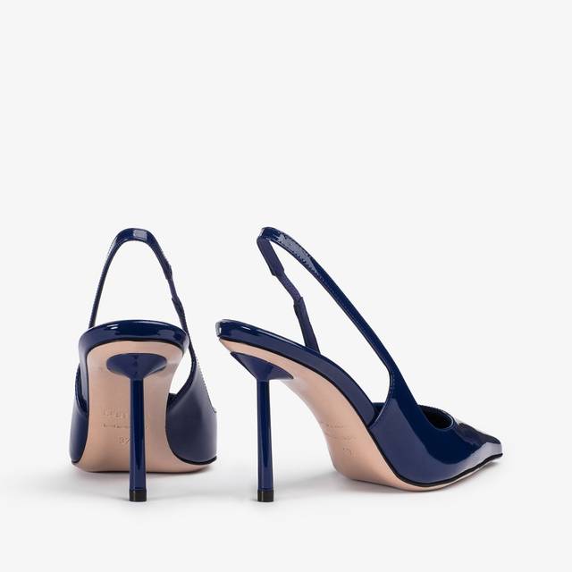 Le Silla Slingback Vernice Blu