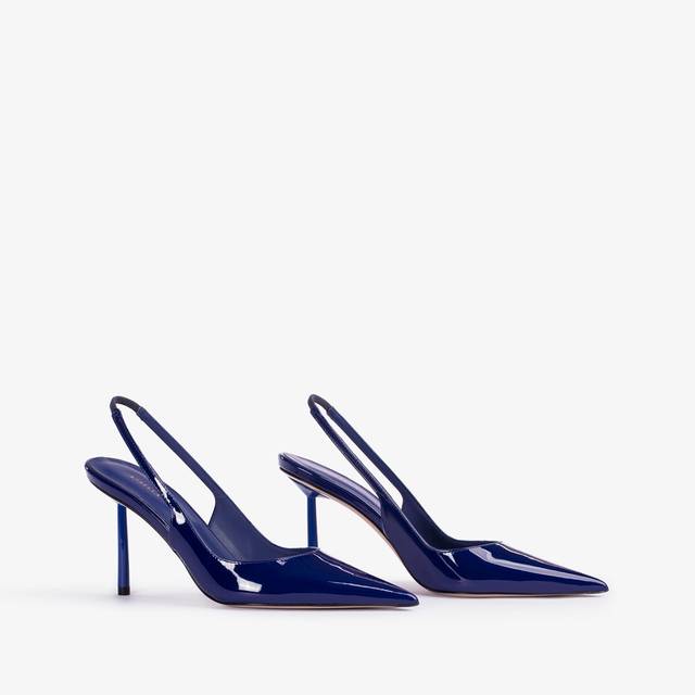 Le Silla Slingback Vernice Blu Lazuli