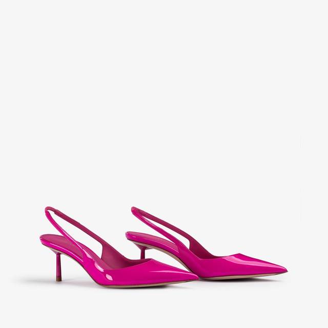 Le Silla Slingback Vernice Fucsia Bouganville