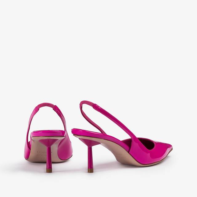 Le Silla Slingback Vernice Fucsia Bouganville