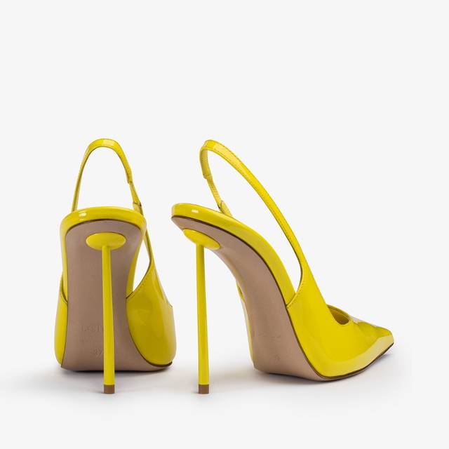 Le Silla Slingback Vernice Gialla Stella