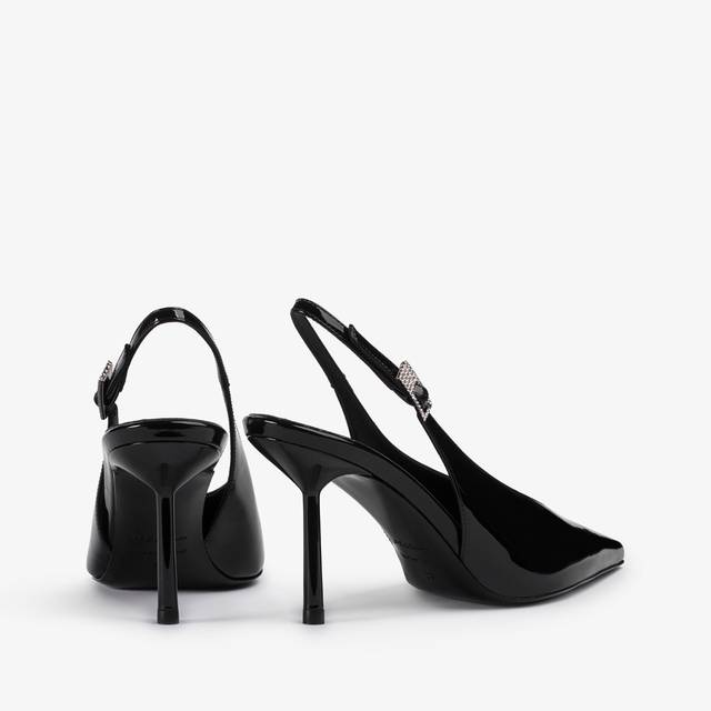 Le Silla Slingback Vernice Nera