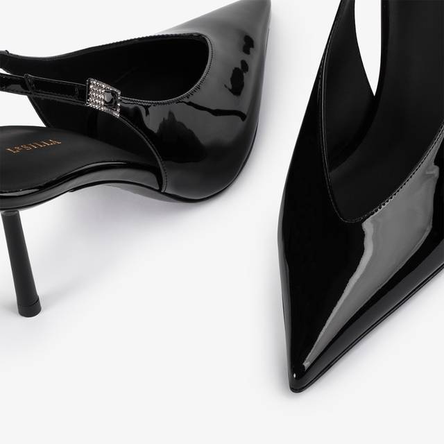Le Silla Slingback Vernice Nera