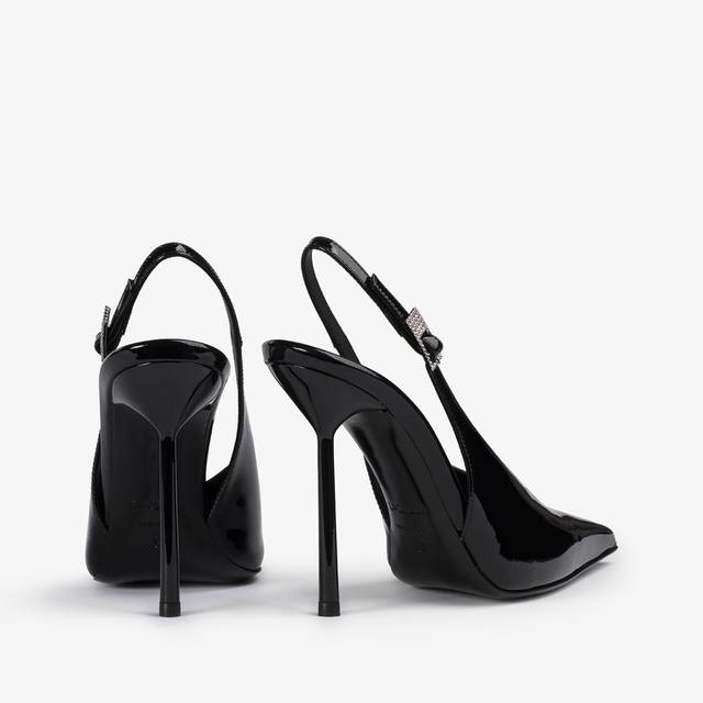 Le Silla Slingback Vernice Nera