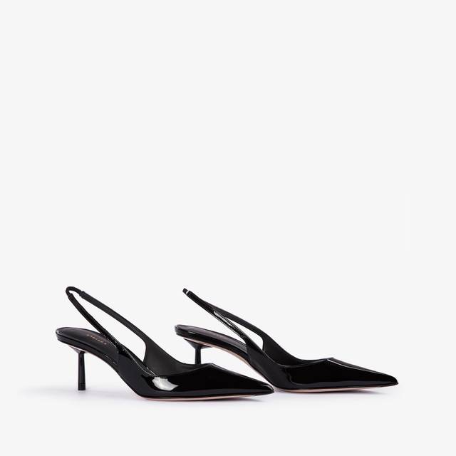 Le Silla Slingback Vernice Nera