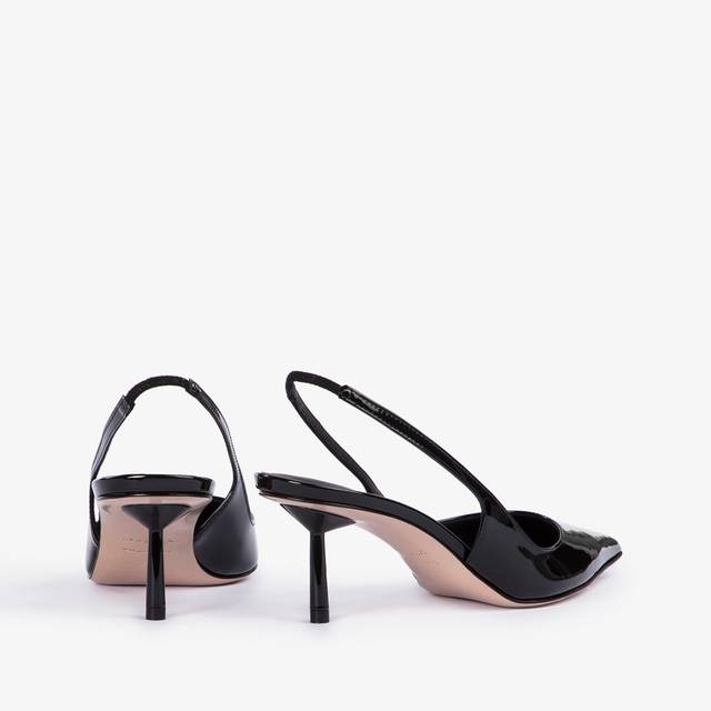 Le Silla Slingback Vernice Nera
