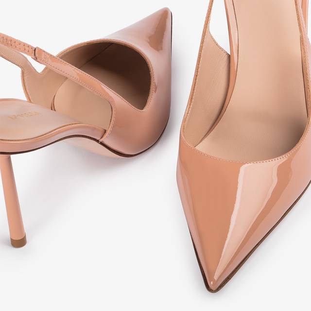 Le Silla Slingback Vernice Nude Phard