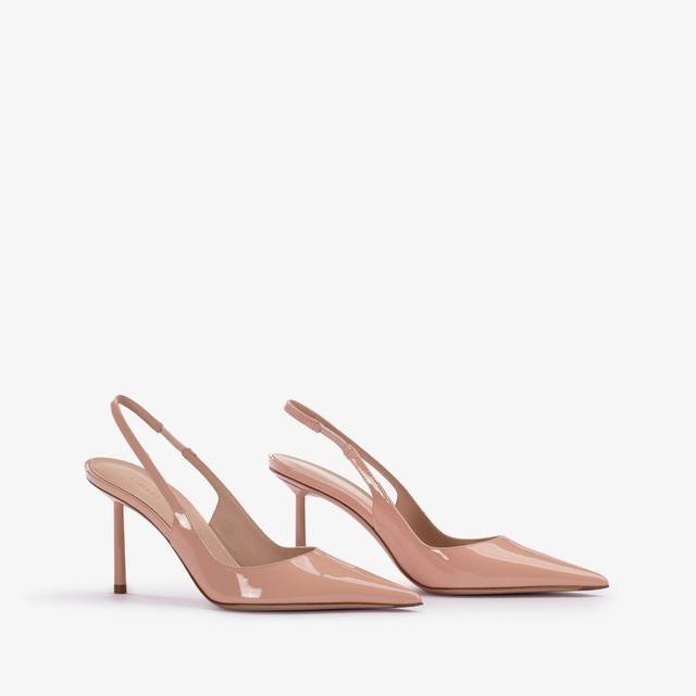 Le Silla Slingback Vernice Nude Skin