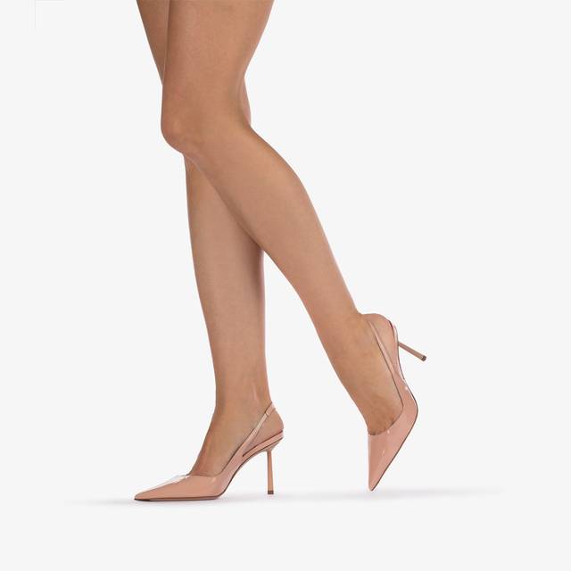 Le Silla Slingback Vernice Nude Skin