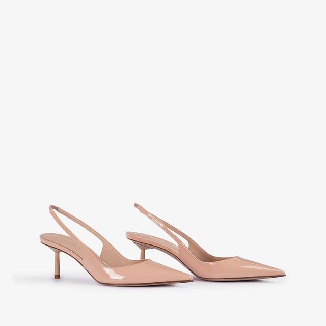 Le Silla Slingback Vernice Nude Skin