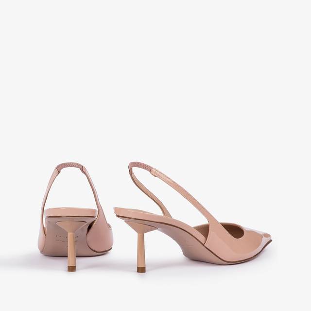 Le Silla Slingback Vernice Nude Skin