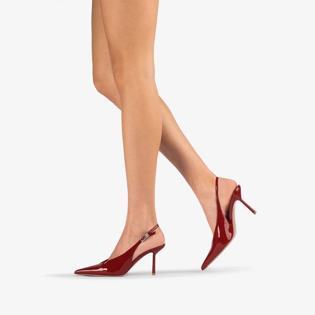 Le Silla Slingback Vernice Rossa