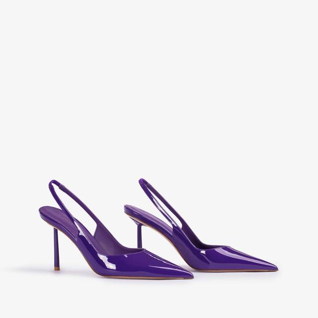 Le Silla Slingback Vernice Viola Queen