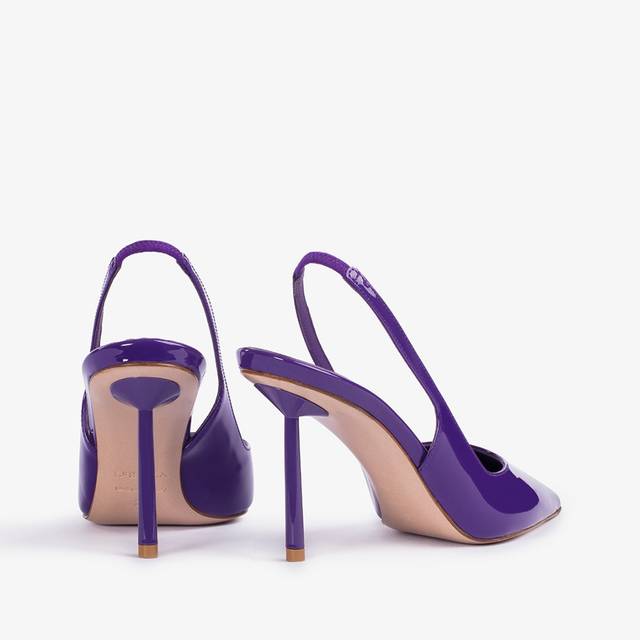 Le Silla Slingback Vernice Viola Queen