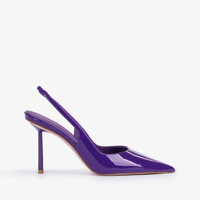 Le Silla Slingback vernice viola queen