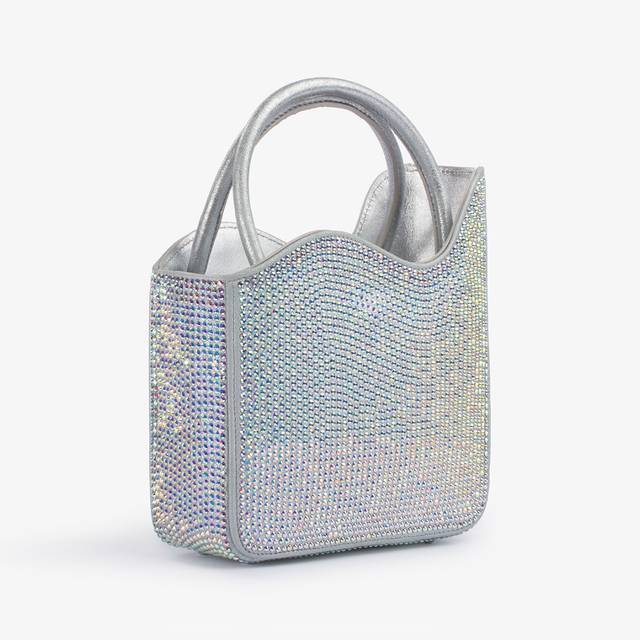 Le Silla Small Bag Cristalli Argento
