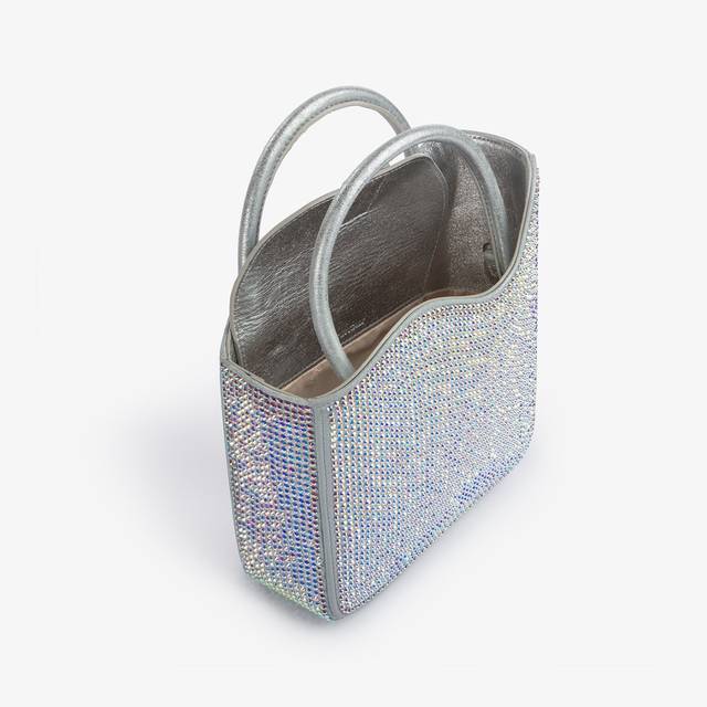 Le Silla Small Bag Cristalli Argento