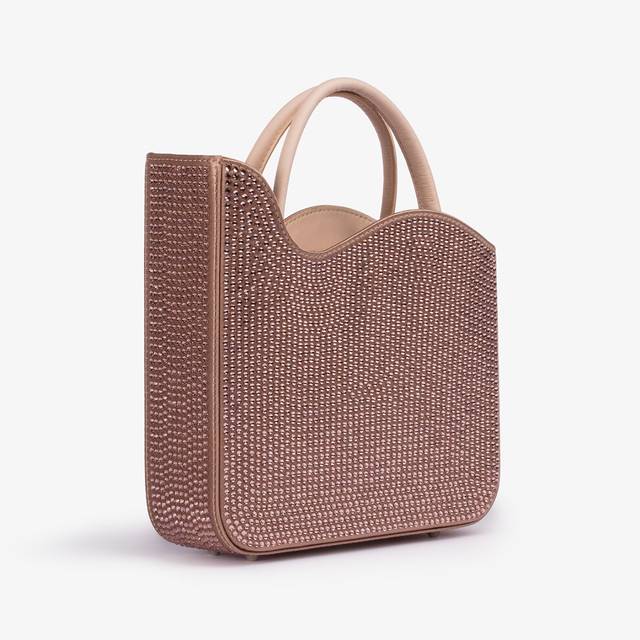 Le Silla Small Bag Cristalli Nude Phard