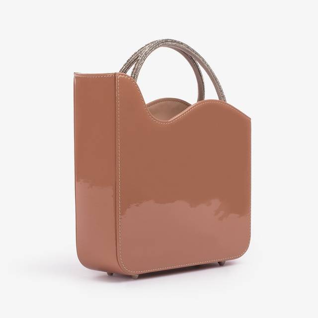Le Silla Small Bag Vernice Nude Phard E Cristalli