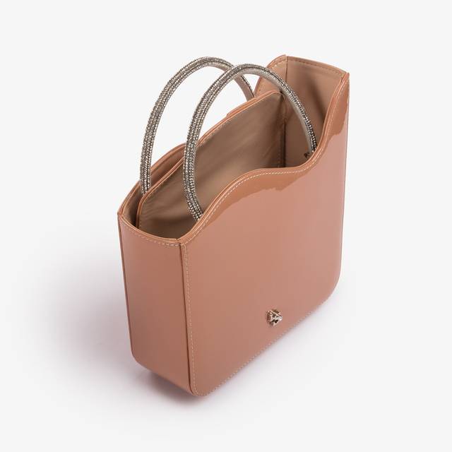 Le Silla Small Bag Vernice Nude Phard E Cristalli