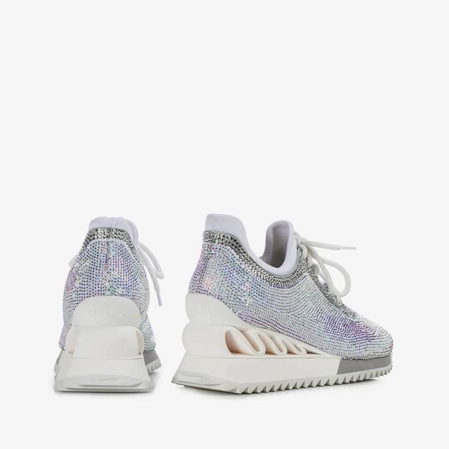 Le Silla Sneaker Cristalli Bianca